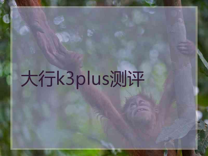 大行k3plus测评