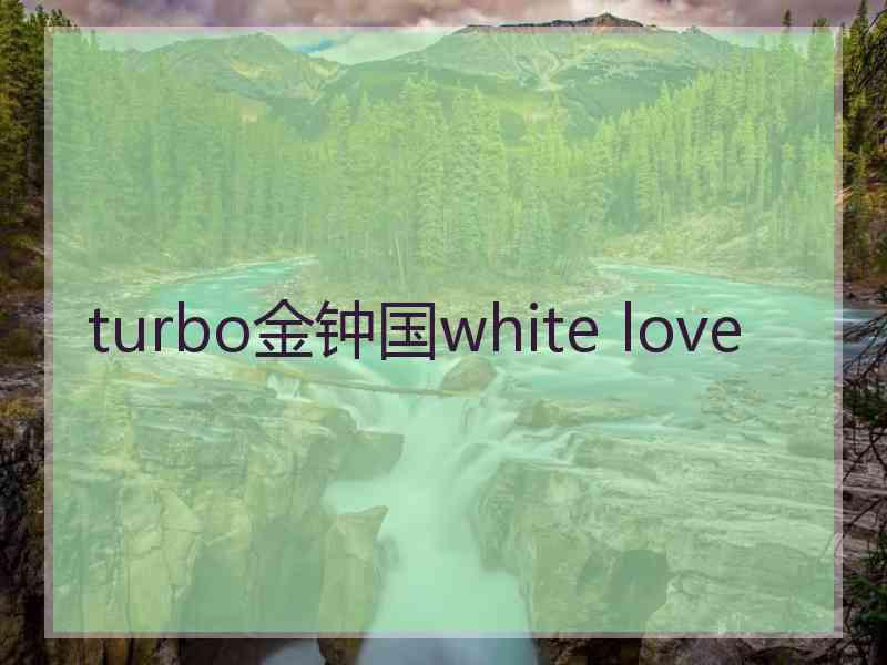 turbo金钟国white love