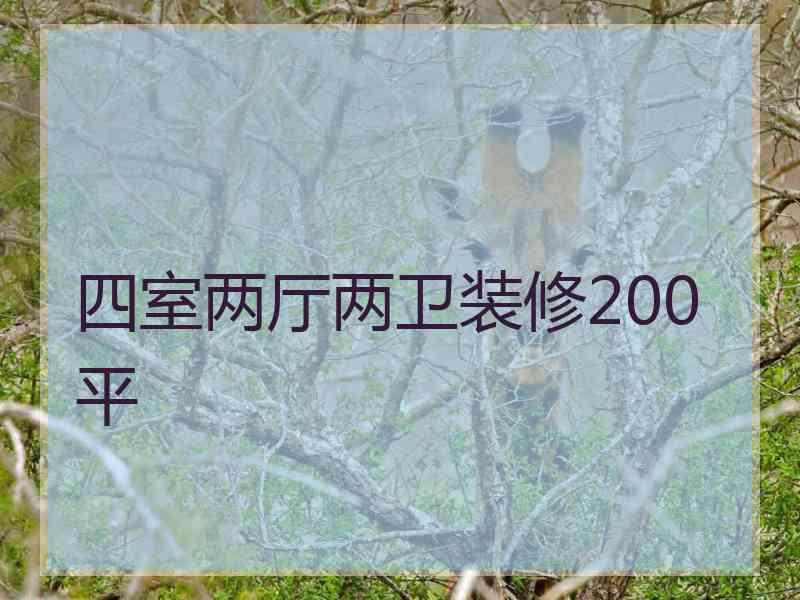 四室两厅两卫装修200平