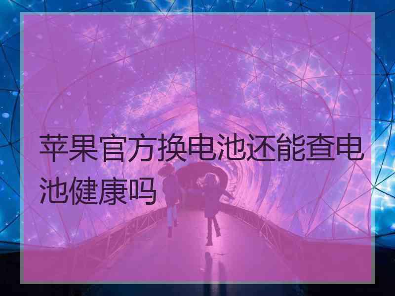 苹果官方换电池还能查电池健康吗