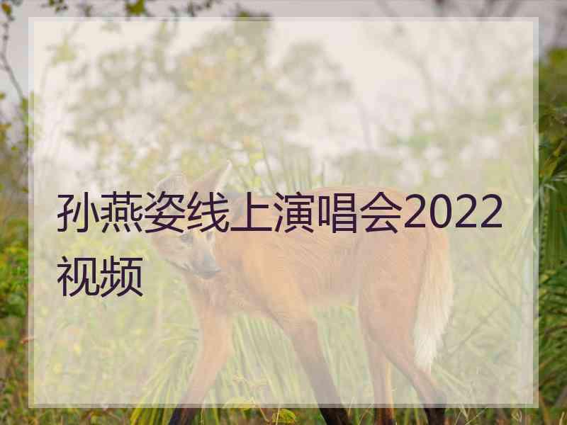 孙燕姿线上演唱会2022视频