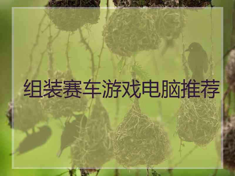 组装赛车游戏电脑推荐