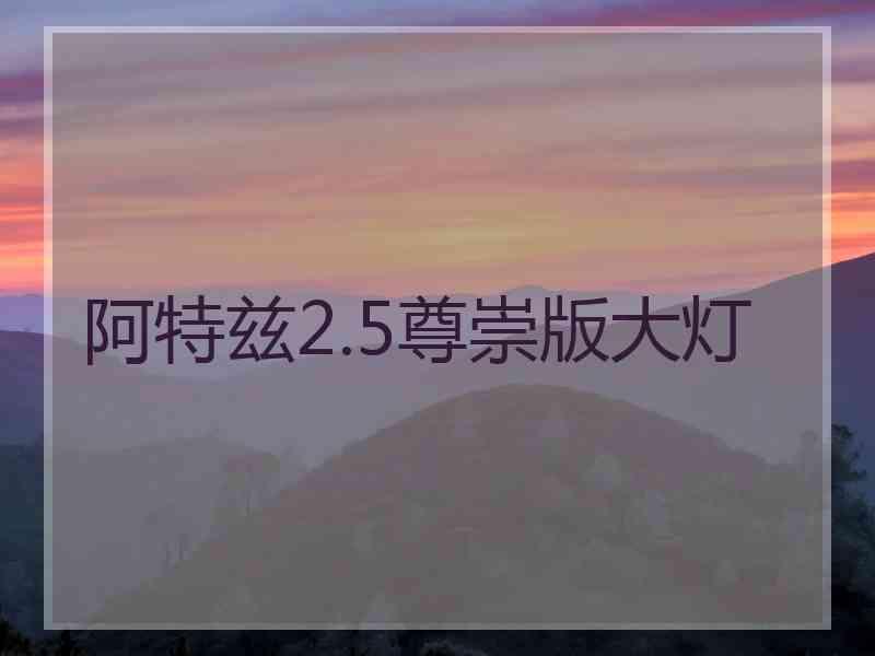 阿特兹2.5尊崇版大灯