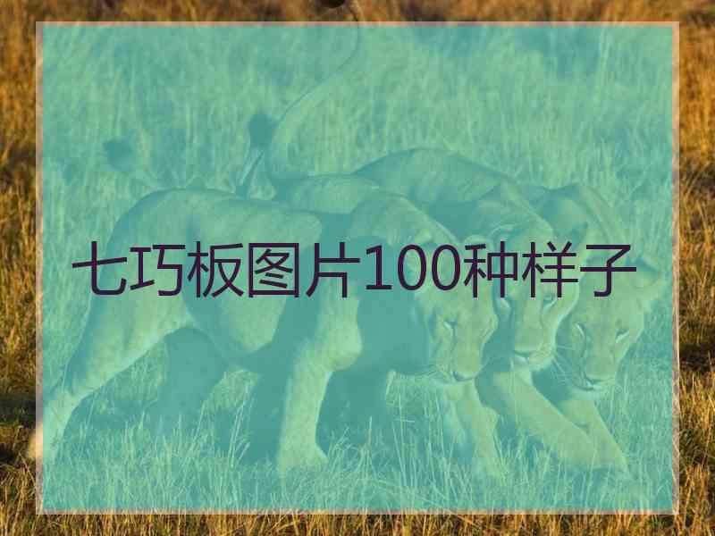 七巧板图片100种样子