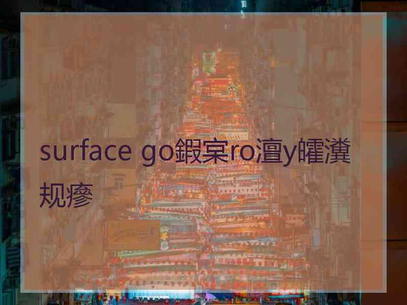 surface go鍜宲ro澶у皬瀵规瘮