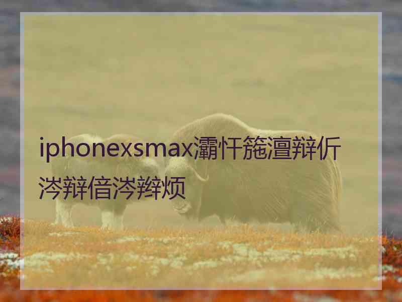 iphonexsmax灞忓箷澶辩伒涔辩偣涔辫烦