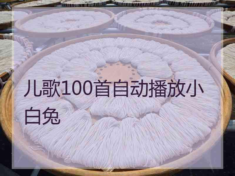 儿歌100首自动播放小白兔