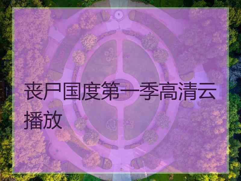 丧尸国度第一季高清云播放