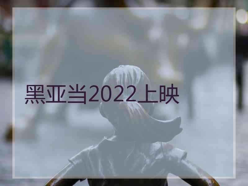 黑亚当2022上映