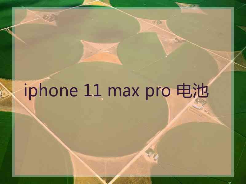 iphone 11 max pro 电池