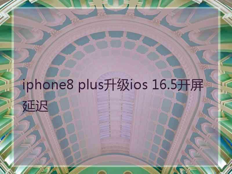 iphone8 plus升级ios 16.5开屏延迟