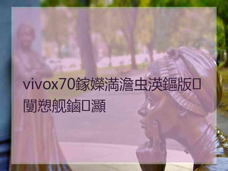 vivox70鎵嬫満澹虫渶鏂版闅愬舰鏀灦