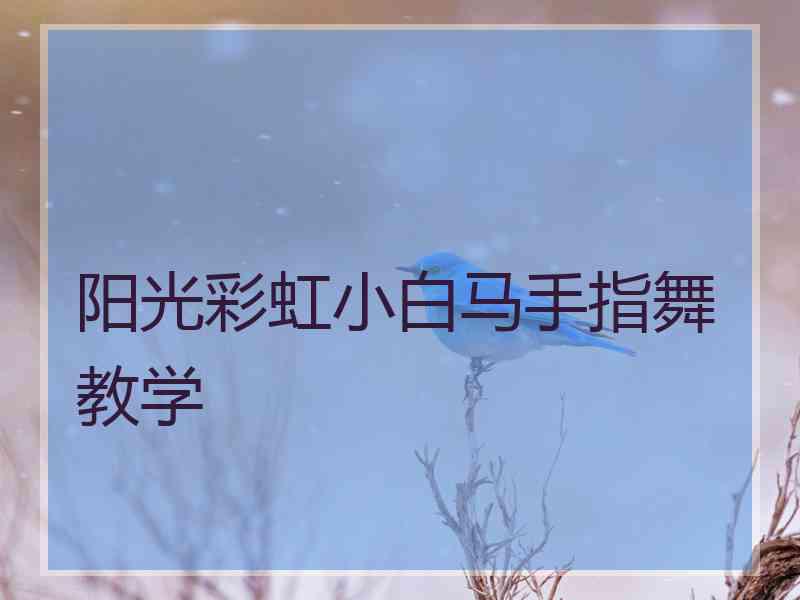 阳光彩虹小白马手指舞教学