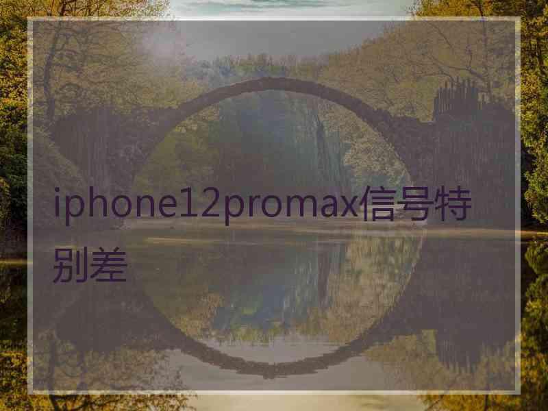 iphone12promax信号特别差