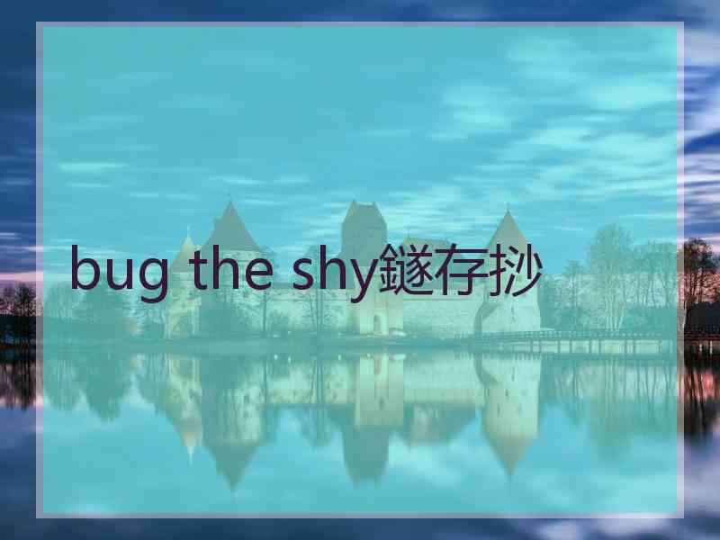 bug the shy鐩存挱